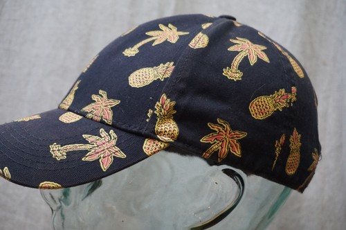 Pineapple and Palm Tree hat, cap WESC all aver print strapback black gold - Picture 4 of 10