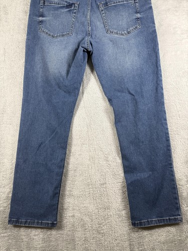 The Perfect Jean NYC Jeans Mens 33x29 Blue Slim Fit Justin Pants Stretch Casual - Picture 6 of 16