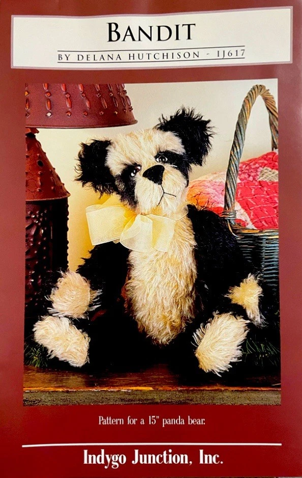 BANDIT By Delana Hutchison IJ617  15” Panda Bear NEW! - Image 2 of 4
