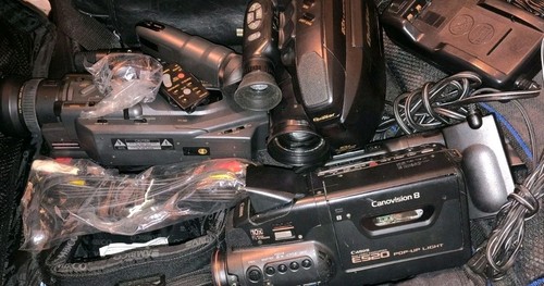 3x Panasonic OmniMovie PV-362D S-VHS C Camcorder + More Camcorders & Accessories - Picture 8 of 21