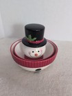 Christmas Serving Bowls - Snowman 6.5" & 5.5"  With Snowman Head 3" W X 6"H