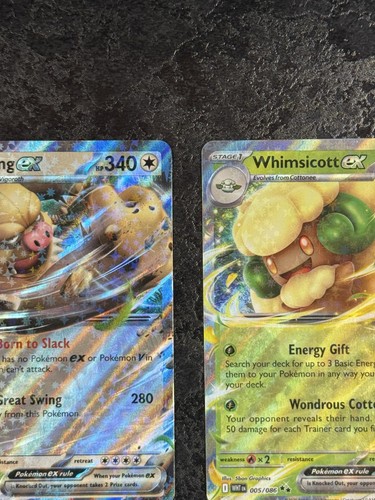 Pokémon Slaking Ex - Meloetta Ex - Cetitan Ex - Whimsicott Ex (Set of 4) - Picture 3 of 11