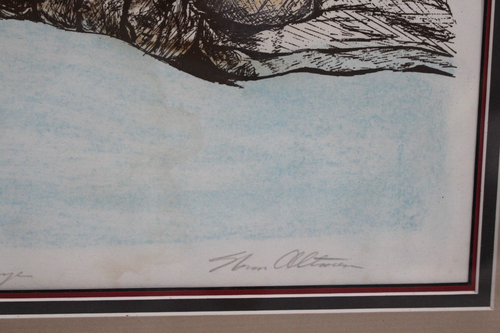 Antique Norm Altman Most Valuable Player Artist Proof VTG Signed Art COA Framed - Picture 12 of 24