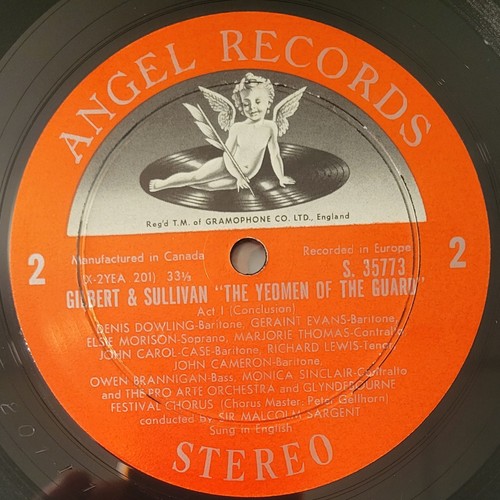 The Yeomen Of The Guard - Gilbert & Sullivan ANGEL Records 3596-B "S" NEAR MINT - Picture 13 of 16