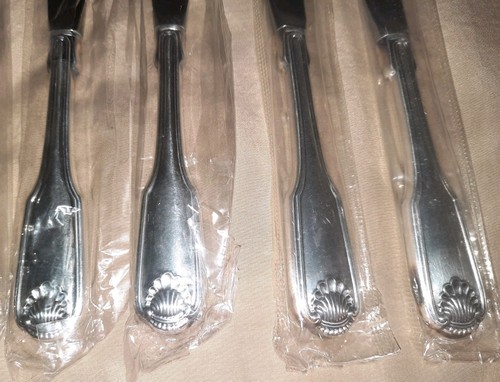 Juego de 8 cuchillos de cena de 9" con patrón de carcasa de acero inoxidable macizo - Imagen 5 de 6