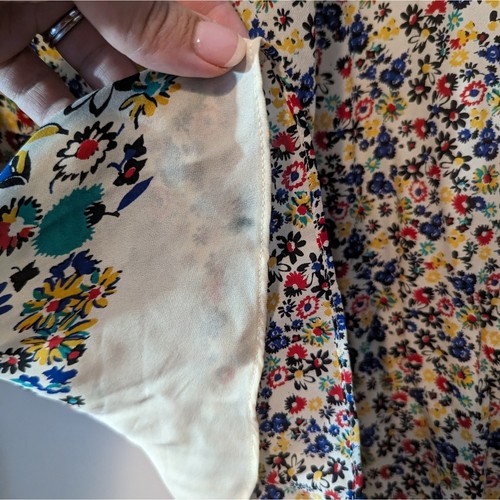 Derek Lam 10 Crosby Nehru Langarm Blumenmuster Seide Bluse Top Größe 0 - Bild 7 von 10