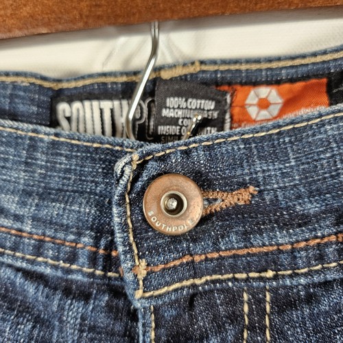 Southpole Collection Y2K Loose Straight Jeans Men's Size 32 Blue Denim High Rise - Bild 9 von 19