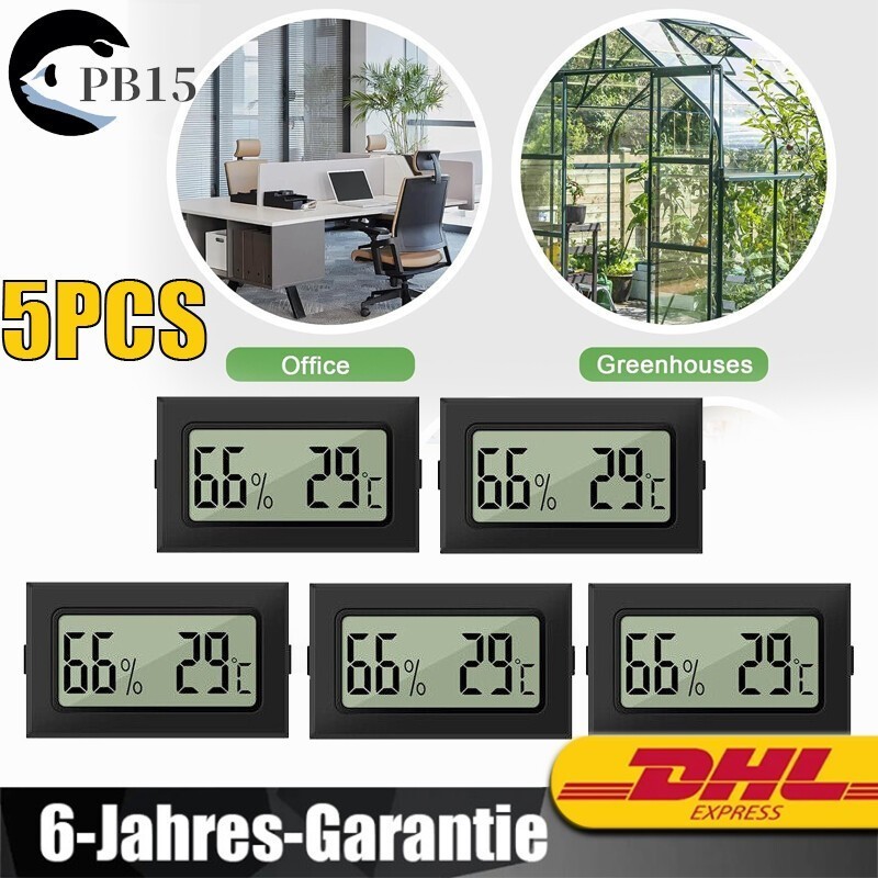 Mini Digital Thermometer Hygrometer Temperatur Luftfeuchtigkeit Tester für Büro