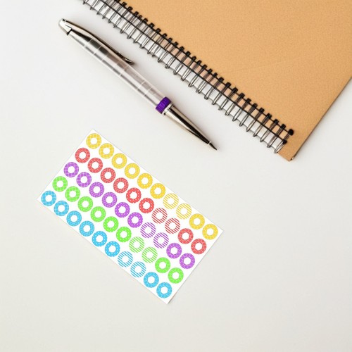  750 Stück Ordner Loch Aufkleber Seitenverstärkungen Papierverstärkung Kreise - Bild 4 von 20