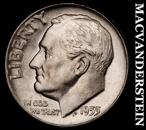1955 Roosevelt Dime- Silver Choice Gem Brilliant Uncirculated  #i4106