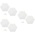  6 PCs Hexagon Filz mit Wandaufklebern Filz Wandtattoos Wanddekorative Aufkleber