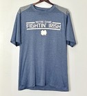 New ListingNotre Dame Workout T-Shirt Men’s Xl Blue Fighting Irish Polyester Gym Bro Ncaa