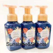 3-PACK Bath & Body Works ENDLESS WEEKEND Gentle Foaming Hand Soap NEW