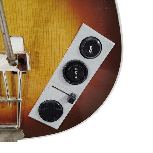 Beatles Rockband Hofner Wireless McCartney Bass Guitar Xbox w/Game No Dongle - Picture 12 of 16