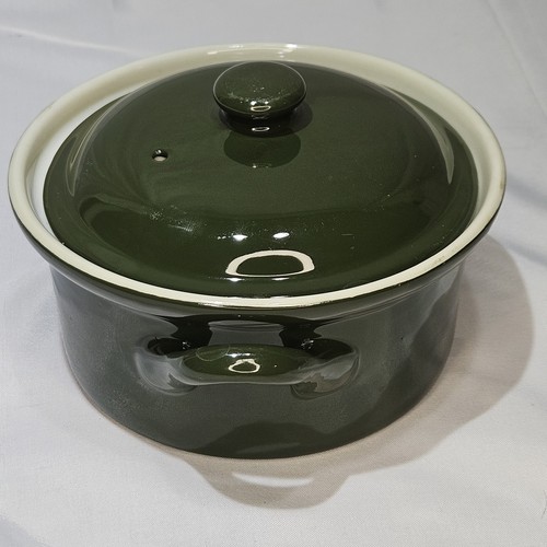 Shenango China Crock With Lid Green #65 New Castle Pennsylvania - Picture 3 of 10
