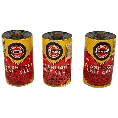 Vintage Janney Semple & Hill Flashlight D Unit Cell Batteries - Imagen 1 de 6