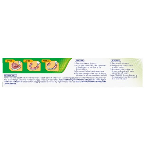 Super Poligrip Power Max Power Hold + Fresh Denture Cream, Premium Peppermint - - Picture 9 of 9