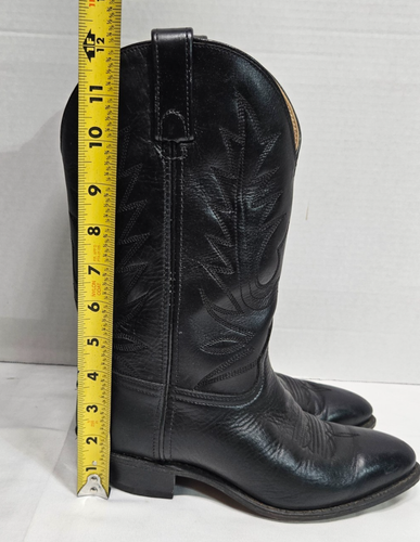 Durango Negro Punta Punta Western Cuero Botas Mujer Talla 7M - Imagen 12 de 12
