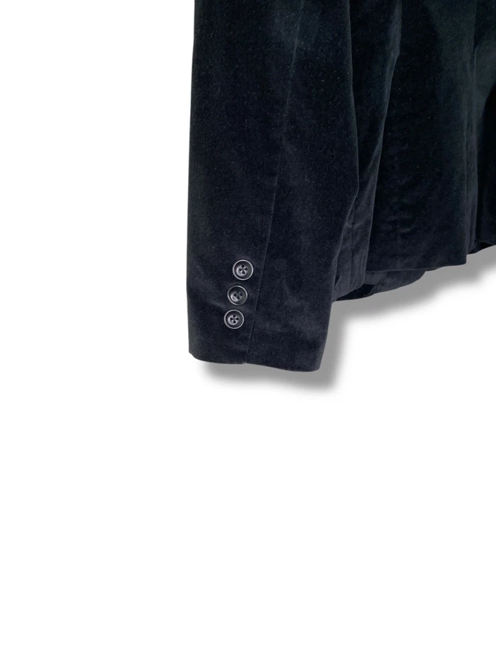 Blazer Body by Victoria Terciopelo Negro Talla 2 Foto 3 de 4