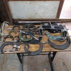 Lot (17) Starrett Brown&Sharpe Lufkin Mitutoyo Micrometers Untested
