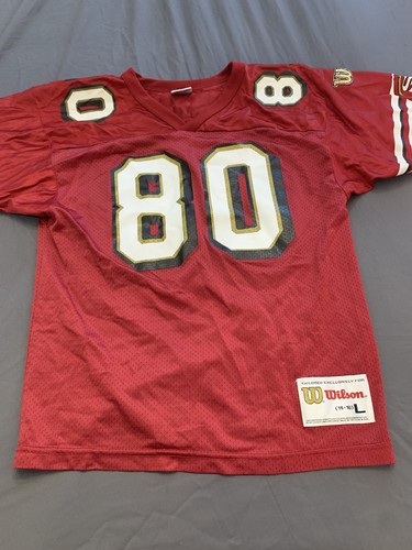 Vintage 80’s Wilson Jerry Rice San Francisco 49ers NFL Youth Jersey - Size L - Picture 4 of 11