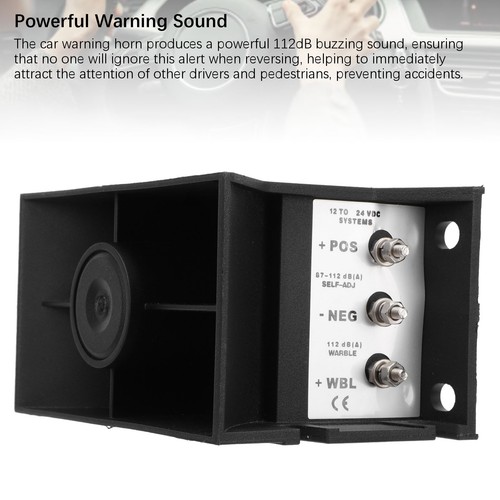 ˘YC‑315B2 Car Reverse Horn 112dB 3 Adjustable Sound Buzzer Warning Alarm Back Up - Picture 6 of 12
