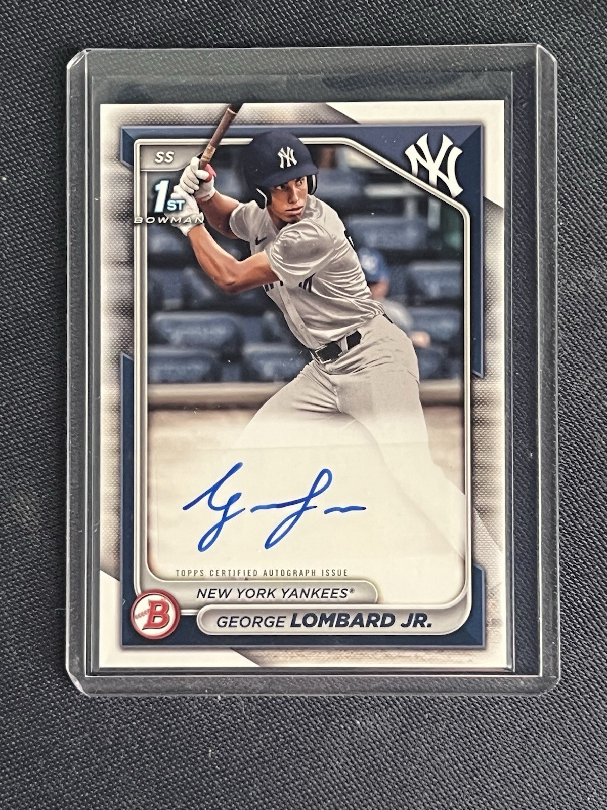 2024 Bowman Paper George Lombard Jr New York Yankees RC Rookie AUTO 1st #PPRA-GL