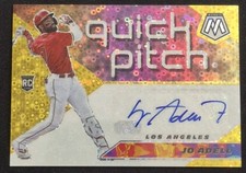 Jo Adell RC 2021 Mosaic #QPA-JA GOLD /10 Quick Pitch Autographs PRIZM Auto