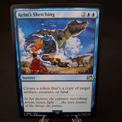 0067 Relm's Sketching FFVI FIN Final Fantasy MTG Card SHIPS NOW - Picture 1 of 2