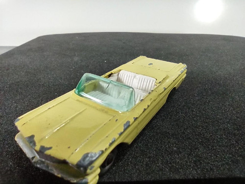 Lesney Matchbox #39 1960 PONTIAC BONNEVILLE CATALINA Convertible Maroon Base SPW - Picture 11 of 12