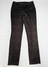 fdj french dressing jeans Cheetah Leopard Print Leggings Stretch Sz 10
