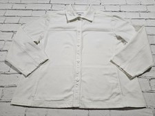 Pendleton Women's White Blazer Buttons Up Jacket Large