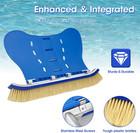 Pool Brush Tail Cleaning Walls Using Water Pressure 18" Tough Plastic Bristles