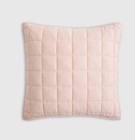 NWOT Quince Sham Linen Box Quilted Soft Blush Single