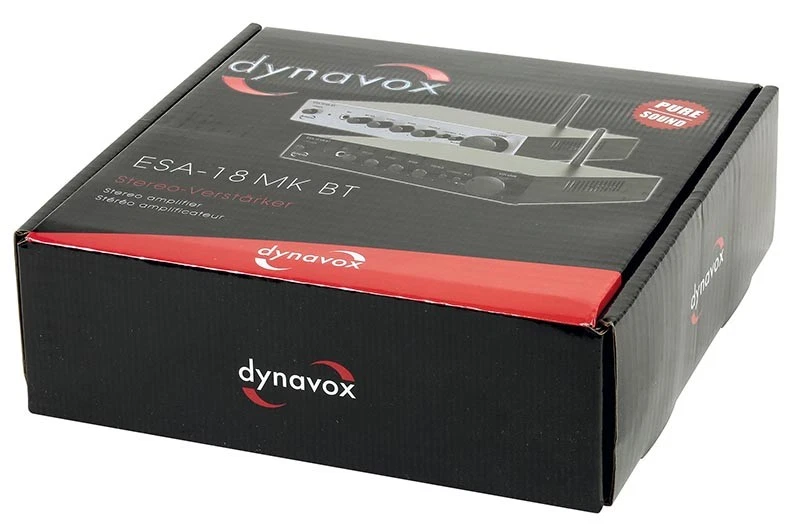 Dynavox HiFi Verstärker ESA-18 MK BT Bluetooth & Mikrofon-Eingang, 2 x 75 Watt - Bild 4 von 4