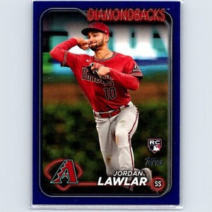2024 Topps Jordan Lawlar #451 Royal Blue Arizona Diamondbacks