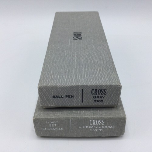 Cross Pen/Pencil Lot of 3 - 2 Pens, 1 Pencil Style 2102 Gray and 350105 Chrome - Picture 7 of 10