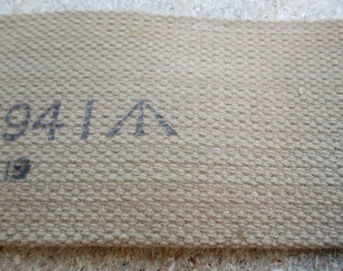 RARE British Army:"1941 WEB BREN SUPPLEMENTARY POUCHES STRAP" (37 Pattern, MECo) - Picture 3 of 8