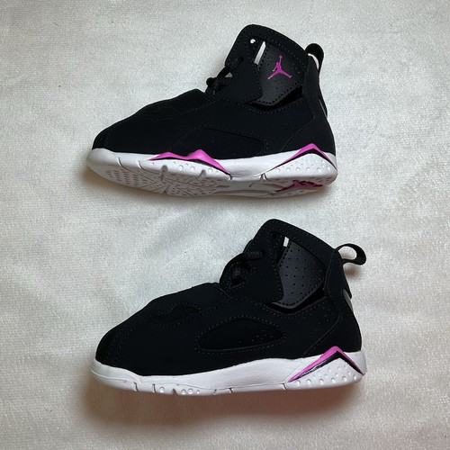 Nike Jordan True Flight NEW Children Black Fuchsia 645071-001 Size 7c - Picture 11 of 11