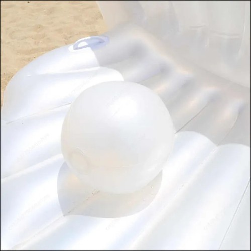 Aufblasbare Muschel-Poolliege mit Perlball für den Sommer - Bild 2 von 3