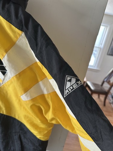 Vtg Pittsburgh Penguins Apex One Sharktooth Jacket Puffer Bomber Sz L 90s NHL - Picture 5 of 22