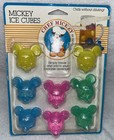 Vintage Disney Mickey Mouse Ice Cubes Molds 8 Pcs Chef Mickey Factory Sealed