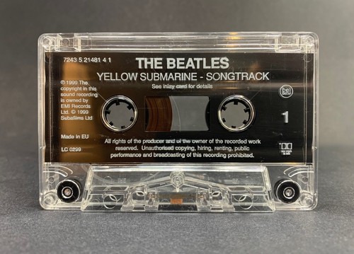 The Beatles YELLOW SUBMARINE SONGTRACK Cassette **1ST ISSUE 1999** HYPE STICKER - Picture 6 of 11