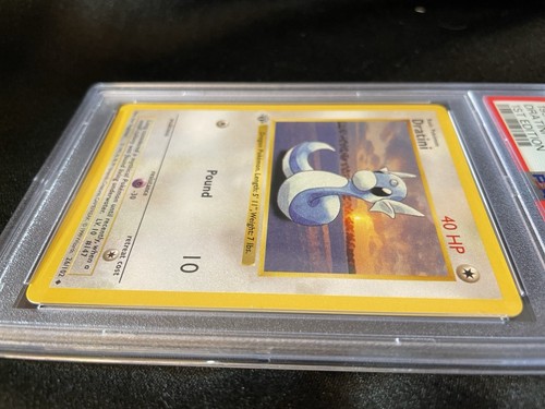 BLB 76- ENGLISH 1st EDITION Thick Stamp BASE SET Dratini 26/102 Uncommon PSA 8 - Picture 3 of 6