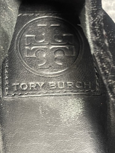 Tory Burch Planos Talla 9.5 Negro Terciopelo Cristal Adornado Ballet Zapato Ballet - Imagen 5 de 9