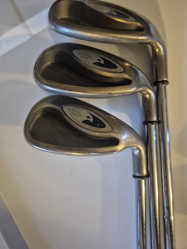 Callaway Hawk Eye Iron Set 3,5,6,8,9, Pw RH Graphite FIRM Flex Men Golf Club - Picture 15 of 17