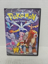 Pokémon The First Three Movies DVD Set Rare Original 2009 See Description 