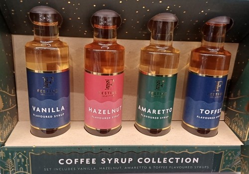 4pk Festive Coffee Syrup Collection An Ideal Gift For The Coffee Lover's - Picture 1 of 7