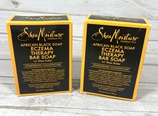 Shea Moisture African Black Soap Eczema Therapy Bar Soap 5oz (2 Pack)