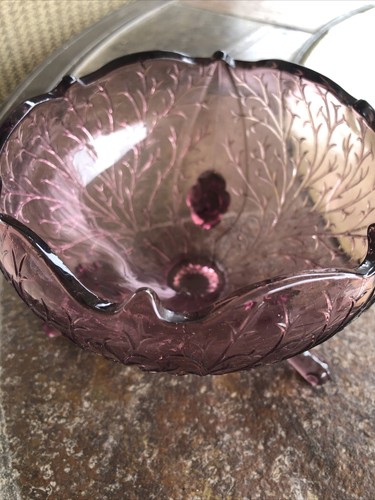 Mosser Glass 3-Footed Candy/Nut Bowl - Picture 3 of 11